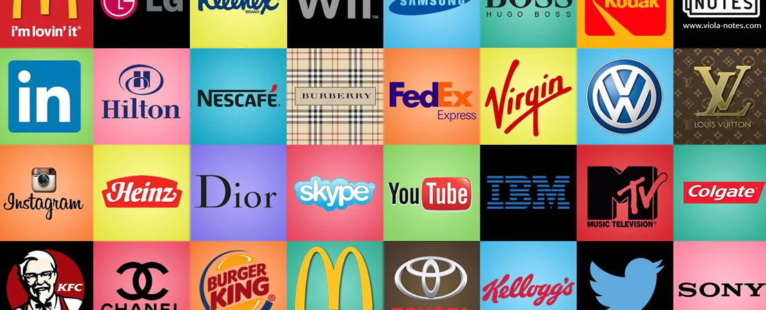 O que os símbolos ao lado das marcas significam?